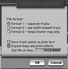 Option Format1-separate tracks