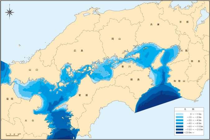 1. 紀伊水道湾 灘の概況 地理 地形紀伊水道は瀬戸内海東端に位置し 海域面積 1,9km 平均水深.