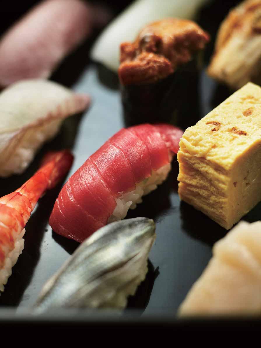 SELECTED RESTAURANT MENU (from 11:30~14:00 17:00~21:30) FROM SUSHI KENZAN 131. SUPERIOR NIGIRI SUSHI 10 types of nigiri and 6 pieces of rolled sushi 6.500 131. 132.