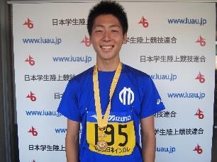 800mRの日本記録を出すことが目標 男子 800m 新安直人 1:50.