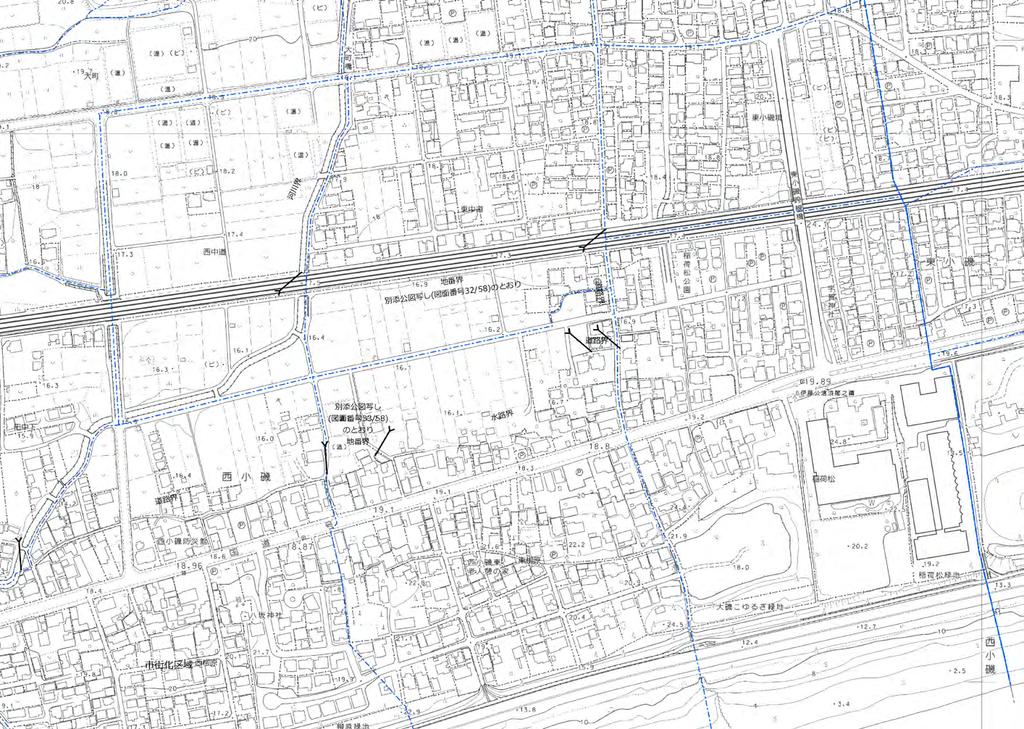 議第 4350 号 大磯都市計画区域区分の変更 神奈川県決定 番 106 区西小磯 号 名 計画図 106