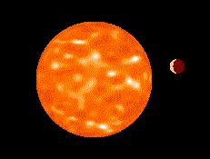 惑星は直接見えるか? 30 光年先から観測した木星 明るさ : 27 等級 ( 可視域 ) 主星との角距離 : 0.5 秒角 太陽 0.