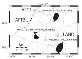 2km/s) K5(NS) K5(NS) 検討地震 AFT AFT2 LAND K5(NS) 東西断面