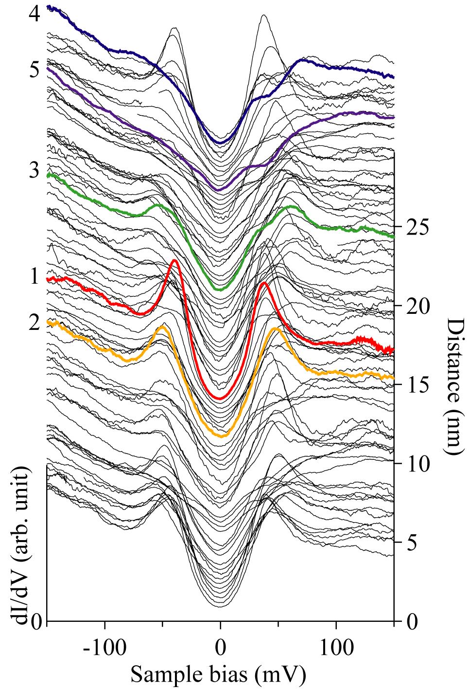 underdoped Bi2212 (T c =78 K) の STM/STS 実験 sample C いくつかの代表的なスペクトル