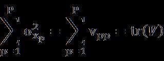 主成分分析 寄与率と因子負荷量 P 個の変数の分散の和は共分散行列を V