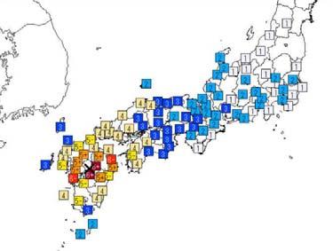 東北地方太平洋沖地震の大きさ 2016 年熊本地震 M7.3 2011 東北地方太平洋沖地震 M9.