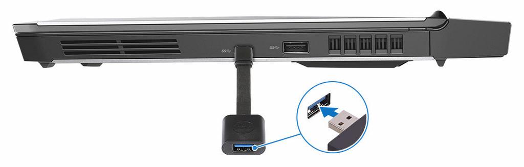 8 タッチ用のオキュラスリフトトラッカーを ドングルの USB Type-A ポートに接続します 9 画面の指示に従ってセットアップを完了します Alienware Graphics Amplifier Alienware Graphics Amplifier は 外部グラフィックスカードをコンピュータに接続することができます バーチャルリアリティ (VR) ヘッドセットを使用する場合は