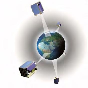 3.1 光学衛星コンステレーション (RapidEye) 中分解能光学衛星 5 機によるコンステレーション 5 機を同一軌道面に均等配置し dailyのrevisitを確保 農業 森林等を主要なサービス対象に設定 ( マルチバンドセンサにRed- edge 等