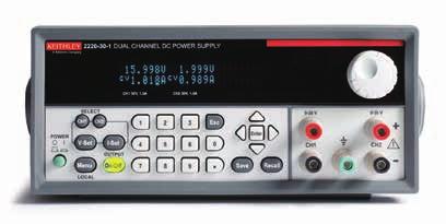 マルチチャンネル汎用電源 複数の多機能電源を 1 台に 222/223 シリーズマルチチャンネル USB USB/GPIB プログラマブル DC 電源 222J-3-1 型 /222GJ-3-1 型 : 3V 1.5A 2チャンネル 223J-3-1 型 /223GJ-3-1 型 : 3V 1.