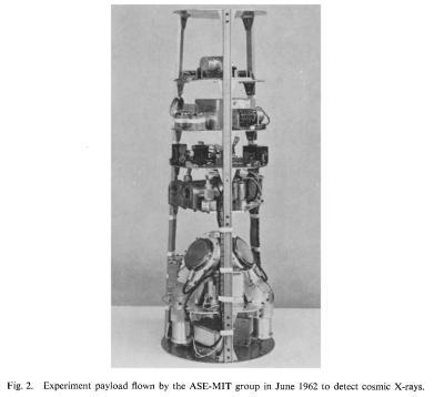 1962 年 ASE-MIT のロケット実験 ガイガー カウンター