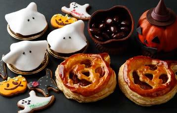 ) Halloween Pastries Fantôme 600 Tarte de potiron 650 Halloween cookies