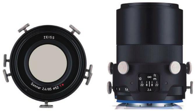 Interlock Compact 2.4/85 製品仕様焦点距離絞り範囲レンズ構成 85mm F2.4~F22 7 群 7 枚 画角 ( 対角 / 水平 / 垂直 ) 28.6 /24.1 /16.2 43mm 800mm 685mm 最大撮影倍率 1:7.2 フィルターサイズマウントフランジバック外形寸法質量 M52x0.75 M42x1 18.