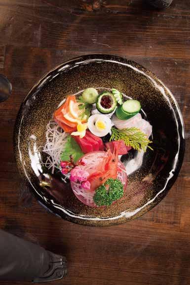 Sashimi Finest sashimi gathered from the HIDA Mountains and the Sea of Japan.
