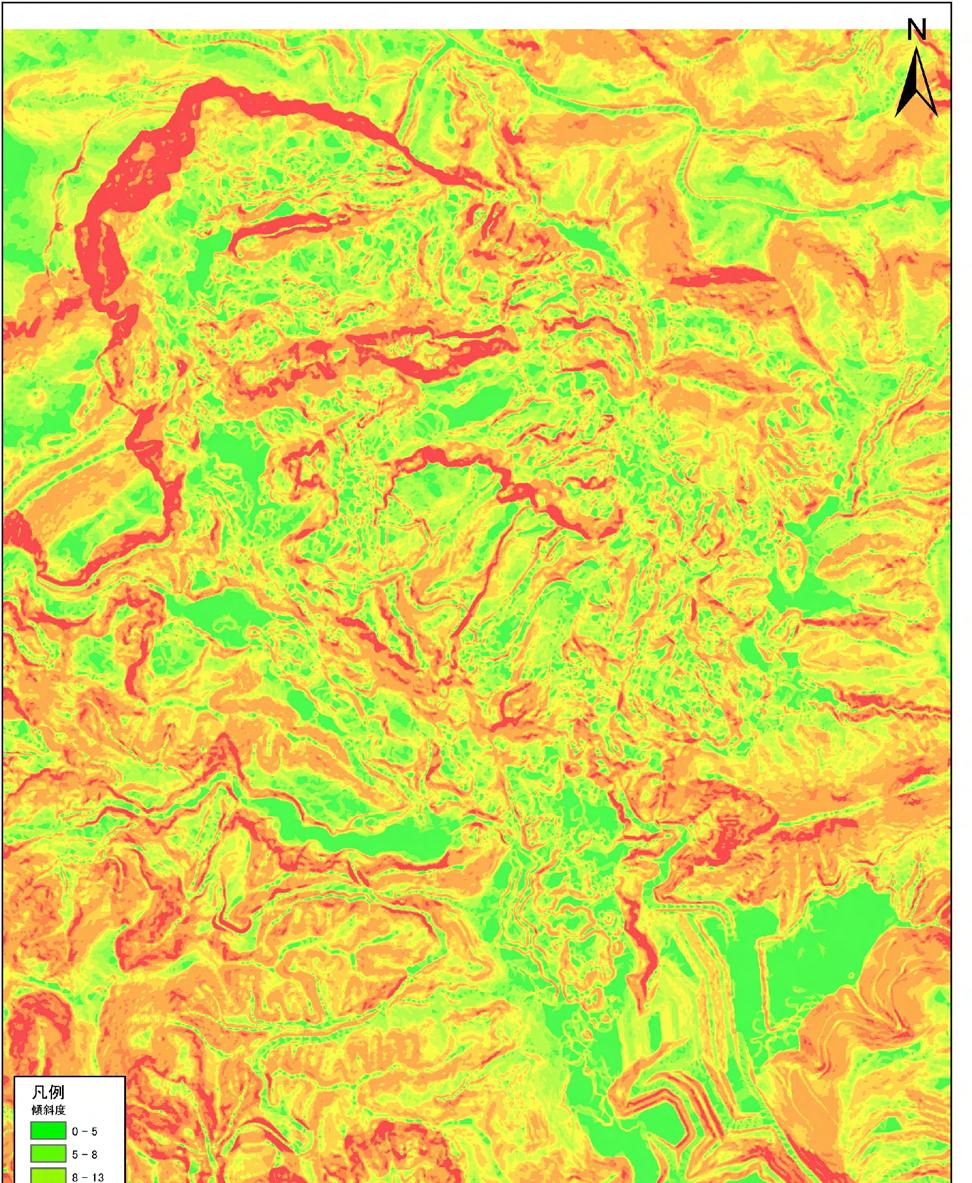 １.３ ２ 崖面および地すべり地内の特徴 １ ３ ２ 地すべり地内における崖面および地すべり地内の特徴 DMC画像による画像解析 植被率 レーザープロファイラーによる地形データからの地形解析