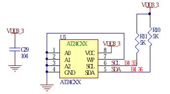 1.2.5 I2C インタフェース ピン配置 : # AT24C02 on core board set_location_assignment PIN_103