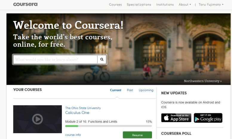 グローバル MOOC プラットフォームの概要 Coursera edx