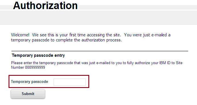 2. 新規ユーザーの認証 Primary Contact としてご登録されていない場合はユーザーとしてのアクセス権の申請となります アクセスが必要なサイト番号とアクセス申請理由を入力し Submit を押下して処理を確定します 3.