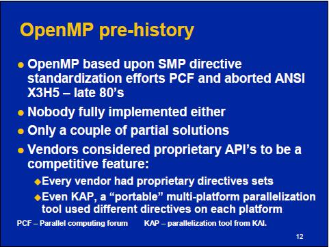 OpenMP 以前