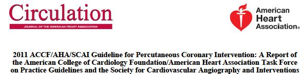 PCI に関するガイドライン ( ページ 12) 安定虚血性心疾患患者 狭心症の症状を改善する 生命予後改善はしめされていない 短期間