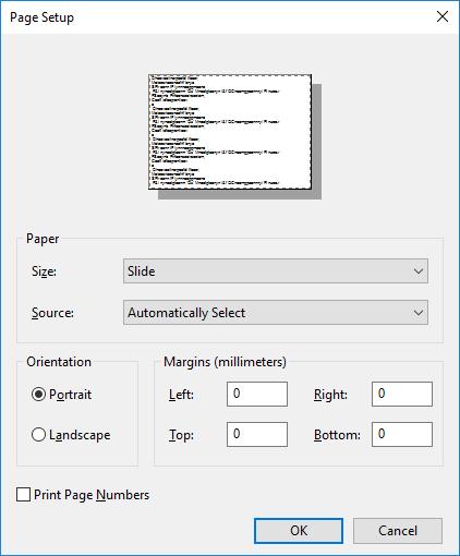 5 3. File > Page Setup Page Setup ( 42 ) 4. Margins( 42- ) 0 ( 42-5 ) 5. Orientation Portrait ( 42-2 ) 6. Paper Size( 42-3 ) Slide 7.