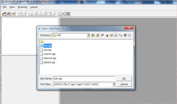 Revocap~(Install テ ィレクトリ ) の下の data CAD cap.