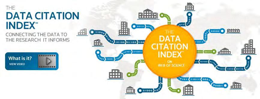 データ引用の追跡 評価 データ引用の標準化 2012 年 (Clarivate Analytics/ 旧 Thomson