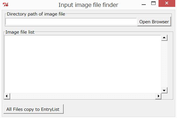 Image finder ボタンをマウスでクリックし image file finder のウィンドウを起動します 図 6-11.