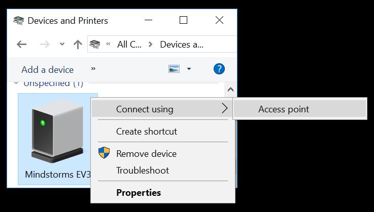 参考 : コマンドによる 1 発アプリ更新 Bluetooth で接続した後 PAN サービスの有効化が必要 例 :Windows 10