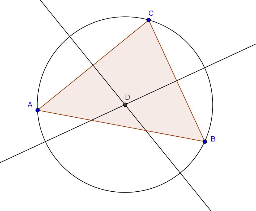 例 1: 三角形の外接円 作業 : GeoGebra を用いて, 三角形 ABC 作成し, その外接円を作成する. 準備 GeoGebra の新規ウィンドウを開きます. グラフィックスビューの右端にある矢印をクリックしてパースペクティブサイドバーを開き, 幾何スパースペクティブを選択します. グラフィックスビューツールバーのツールに慣れましょう.