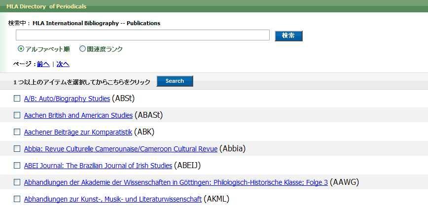 Directory of Periodicals