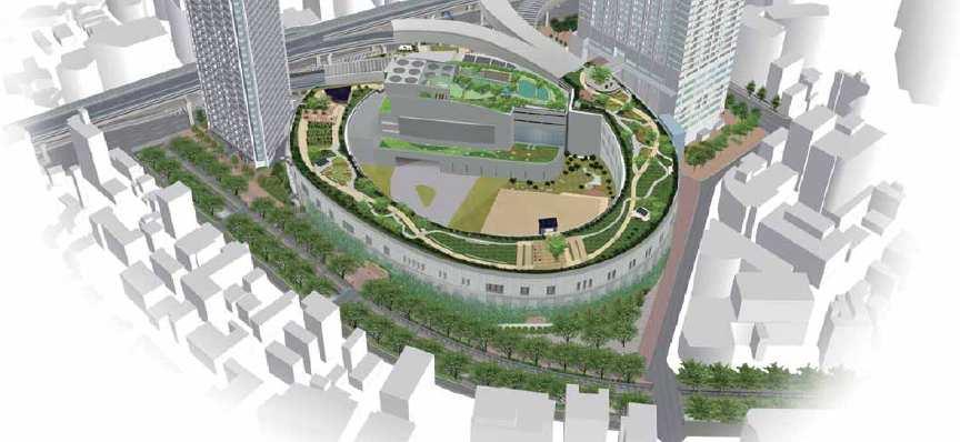 #1-1 Roof Garden for Conservation of Biodiversity Greenery on Junction Wall