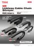 形番追加 新製品 Linkless Cable Chain Silveyer KSL/KSH-L KST KST KSH-L NEW KSH-25AL KSL NEW KSH-17VL EA-THK CATALOG No.348-3