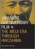 JAPANESE DOCUMENTARY FILM 1