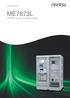 LTE RF コンフォーマンステストシステム ME7873L 個別カタログ