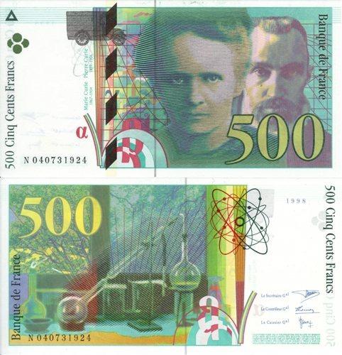 Billet de 500 Francs Français