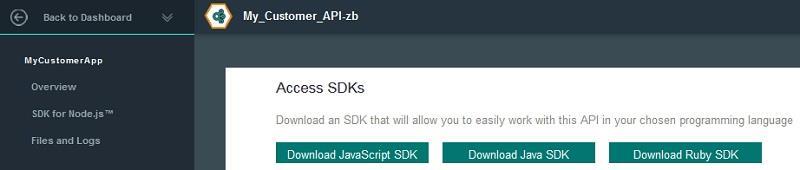 プライベート API カタログの利用方法 (2/2) バインドしたカタログの利用を容易にするために SDK が自動生成され 利用できる Java と Node.