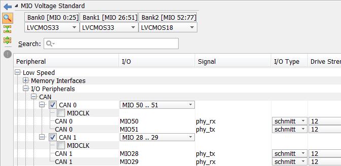 第 3 章 : エンベデッドデザインでの Zynq UltraScale+ MPSoC の使用 I/O ペリフェラル CAN: PS にはほぼ同一の CAN コントローラーが 2 つあり 独立して動作させることができます CAN コントローラーには次の機能があります X-Ref Target - Figure 3-10 ISO 11898-1 CAN 2.0A および CAN 2.