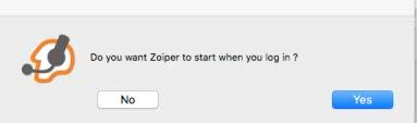 アカウント設定 ~ Zoiper macos 版の設定 ~ インストール完了後 Zoiper を起動してください 初回起動時には Zoiper を OS 起動時にスタートさせるか選択する画面が表示されることがあります ホーム画面上で右クリックすると 表示言語を変更できます Languages>