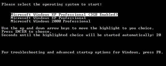 Microsoft Windows XP Professional UGS Unigraphics NX2 CAD HP Performance Tuning Framework 4GT (4 Gigabyte Memory Tuning) Memory Support and Windows Operating Systems Windows NT Server Enterprise