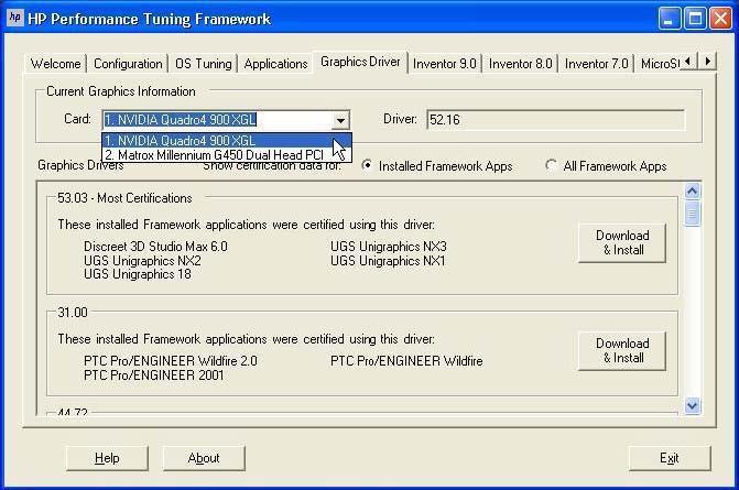 [Graphics Driver] HP Performance Tuning Framework 1 Framework 7 [Graphics Driver] [All Framework Apps] Framework 7