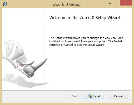 4.Zoo 6 のインストール 設定 ( ホスト PC) Zoo は Rhino と同じネットワーク上に所属する Windows PC1 台 に設定します Zoo6 は Windows7 以降の OS 上で動作します ファイアウォールで TCP ポート 80