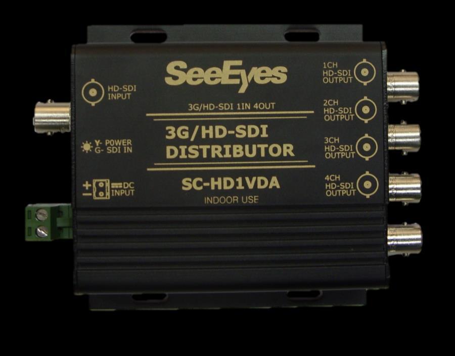3G/HD-SDI Distributor HD-SDI&EX-SDI 映像分配装置 SC-HD1VDA 取扱説明書 SC-HD1VDA このたびは HD&EX-SDI