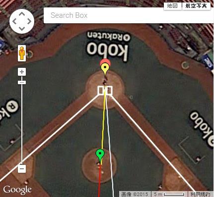 3.3 Google Map Google Map: 視点位置をクリックすることで選択できる