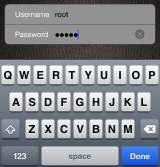 カメラのログインID(Username) パスワード カメラの Username Password の初期値は それぞれ root admin に設定されています