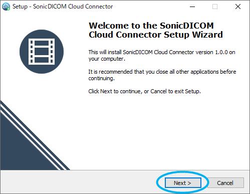 (2) Setup-SonicDICOM Cloud