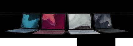 ユーザーの嗜好や企業のブランドイメージに合う色を選ぶことができます Surface Pro Web ページ Surface Laptop Web ページ