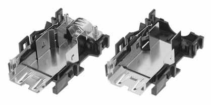3M TM SCR ワイヤーマウントリセプタクル用シェルキット ( ストレート型 ) 36310-3200-008 内部金属シェルによる EMI シールド コネクタを片手で着脱できるワンタッチロック機構 組立性と強度を両立させた同一形状の 2 ピース構造 プラスチックシェルボディ (2 個 ) PBT 樹脂 UL94V-0 黒色 メタルシェルベース (1 個 ) 銅合金 ニッケルめっき