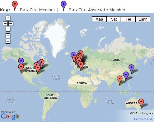 DataCite のメンバー機関 メンバー機関 欧州 [11] 北米 [4] アジア -
