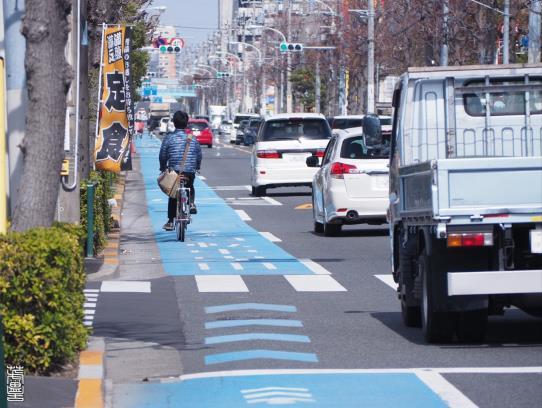 中央地区 A-2 走りやすさ改善 自転車専用レーン 自転車通行帯を設置 自転車の走行安全性が確保できる 歩行者の歩行環境も確保できる