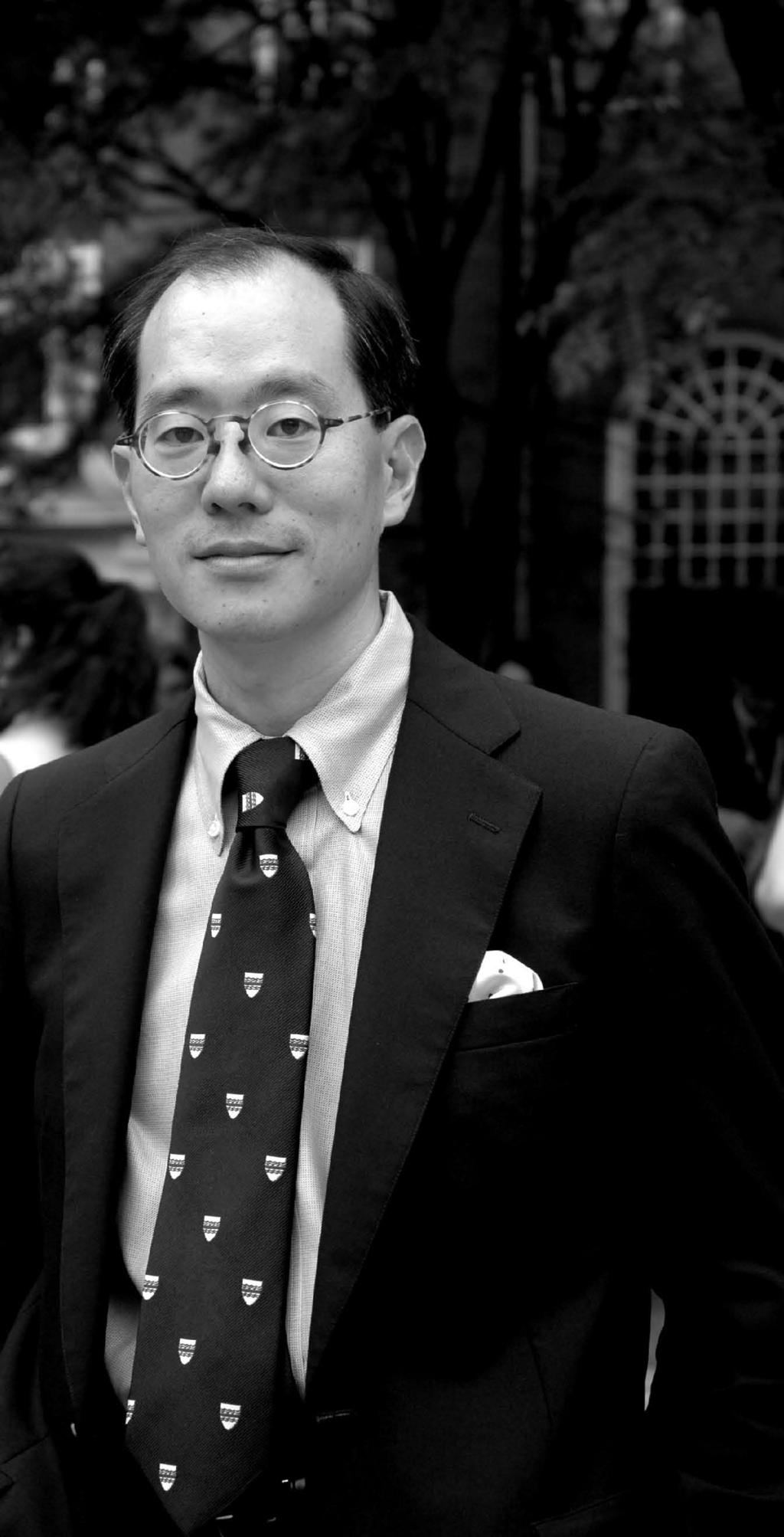 Prof. Horikawa at Eliot House, Harvard College, with the House necktie.